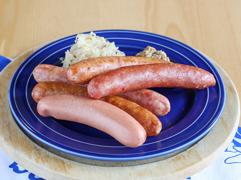 ボイルソーセージの盛り合わせ（５本）