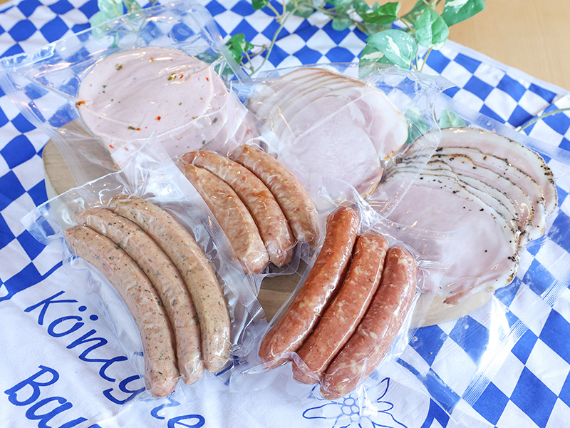 おうちぐい・ハムスライス&ソーセージセット（ギフトBOXあり）